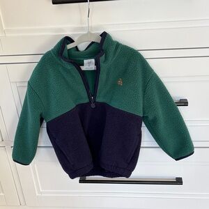GAP Baby Green and Navy Fleece Jacket
